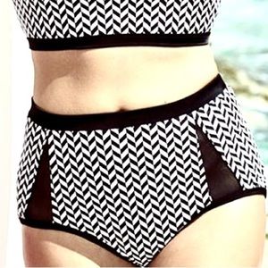 NWT High Rise Swimsuit Bottoms Size 22